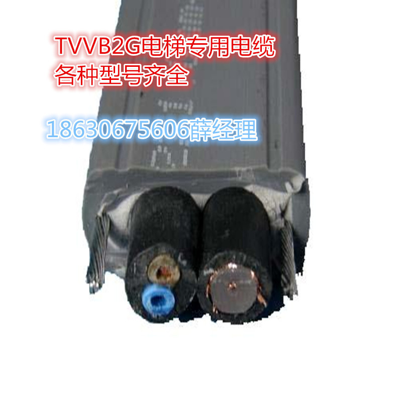 电梯专用电缆生产厂家TVVB2G 75-5+2X1.0 视频视频监控线.带钢丝示例图6