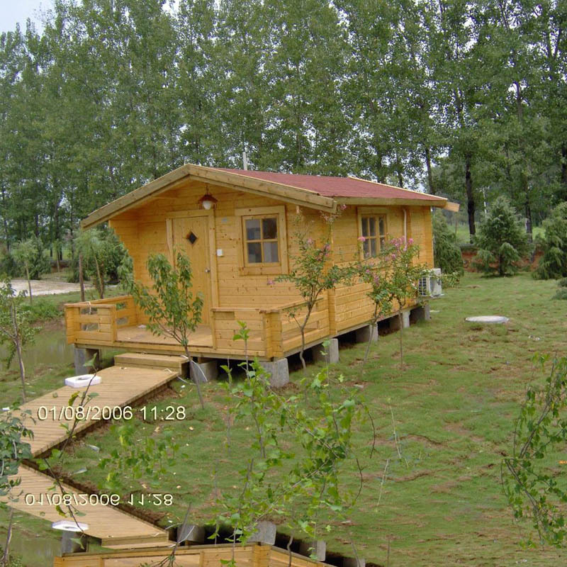 优质原生态木屋价格厂家户外防腐木屋别墅建造实木质组合木房子示例图5
