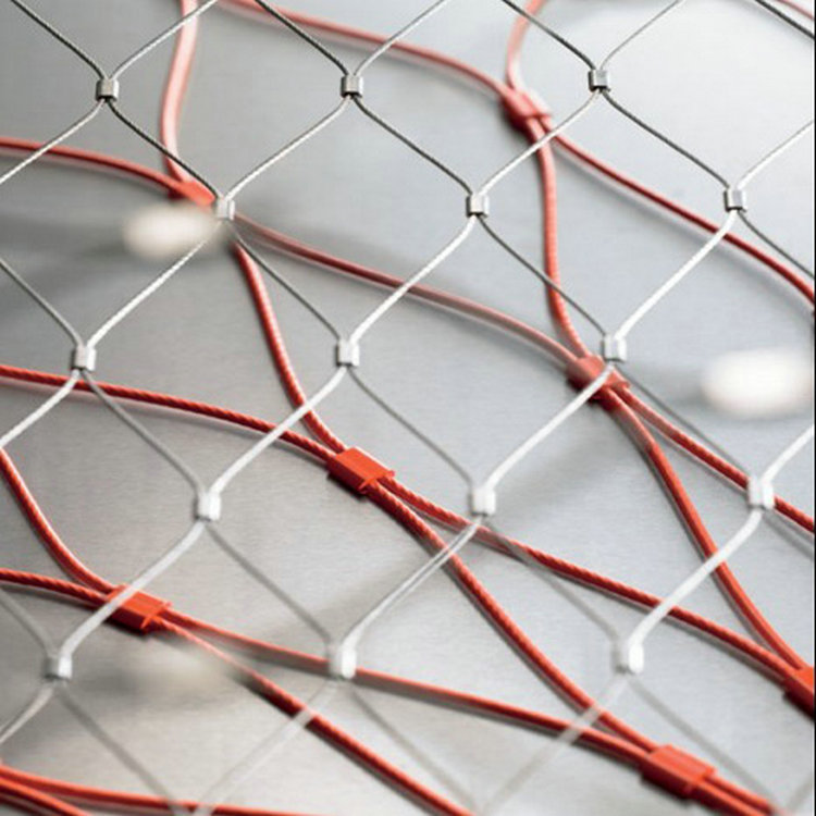 不锈钢丝绳网 不锈钢丝绳防鸟网 不锈钢防护网 钢丝绳编织网厂家示例图1