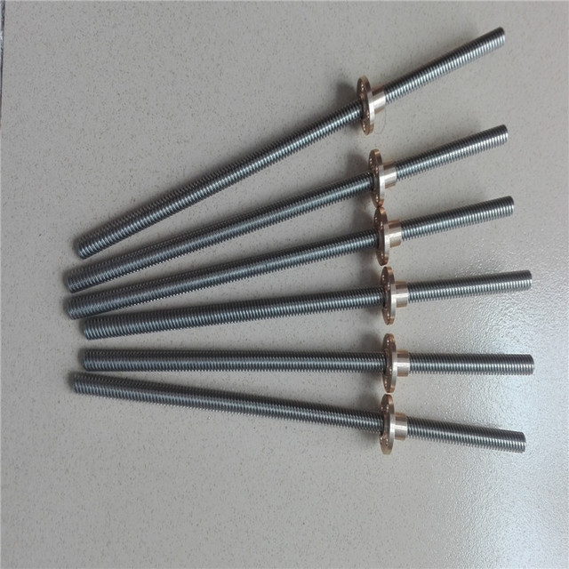 梯形丝杆厂家TR8 10 12 梯形丝杆 304不锈钢丝杆 铜螺母 3D打印机专用多头 T型丝杆