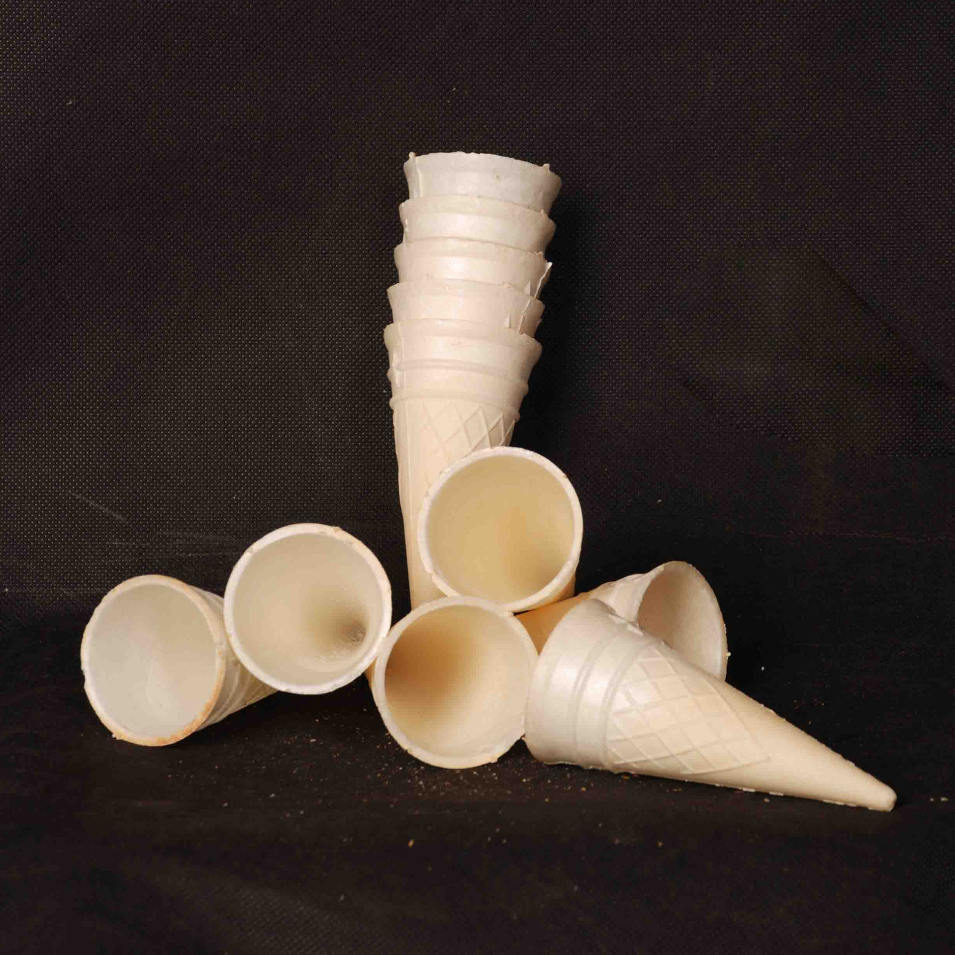 蛋筒脆皮 商用冰淇淋莲花筒 威化杯 甜筒蛋托 牛角威化杯 正方