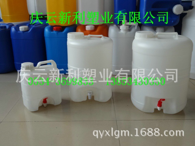 带水嘴水龙头塑料桶5L、10L、19L、25L、50L阀门开关塑料桶热卖示例图5