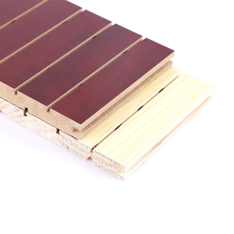厂家直销实木木质吸音板 环保EO级 KTV影院会议室吸音板装饰材料示例图2