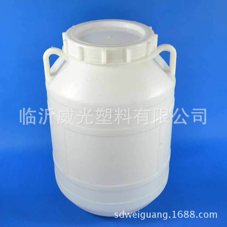 【工厂直销】威光45公斤白色民用塑料包装桶塑料桶圆形桶WG45-1示例图5