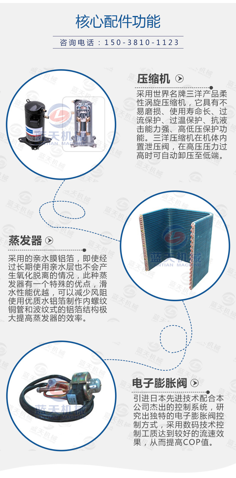 蓝天空气能热泵鲍鱼烘干机 小型鲍鱼烘干机 鲍鱼片热风循环烘干房示例图11