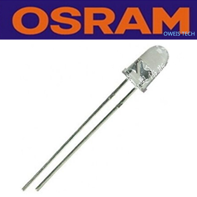 OSRAM欧司朗 LY543B 高亮直插F5MM 白发橙黄 原装LED灯珠LY 543B图片