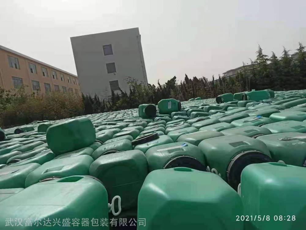 武汉50KG塑料桶 50KG大口桶 50KG方形手提把桶 带箍大口桶