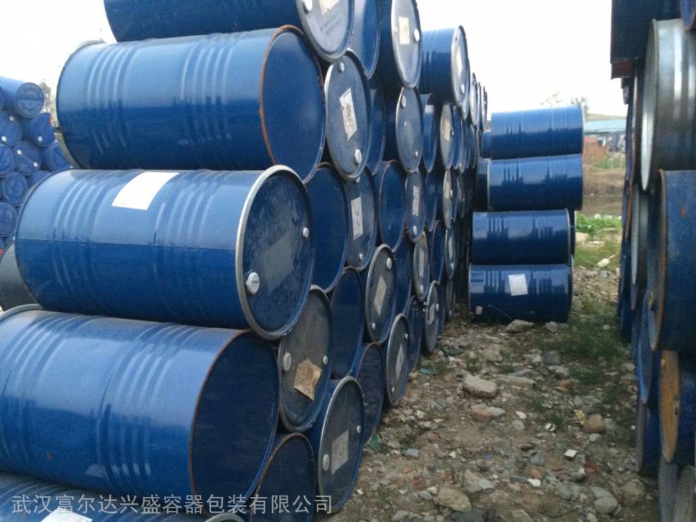 湖北荆州厂家批发销售200L铁桶 200KG铁钢桶 油桶 铁罐 二手翻新桶 大口敞口大铁圈桶