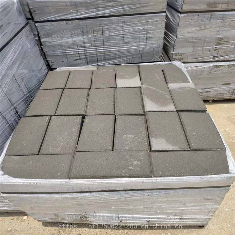 广州荔湾 陶瓷透水砖 透水砖规格尺寸 欢迎咨询 中领