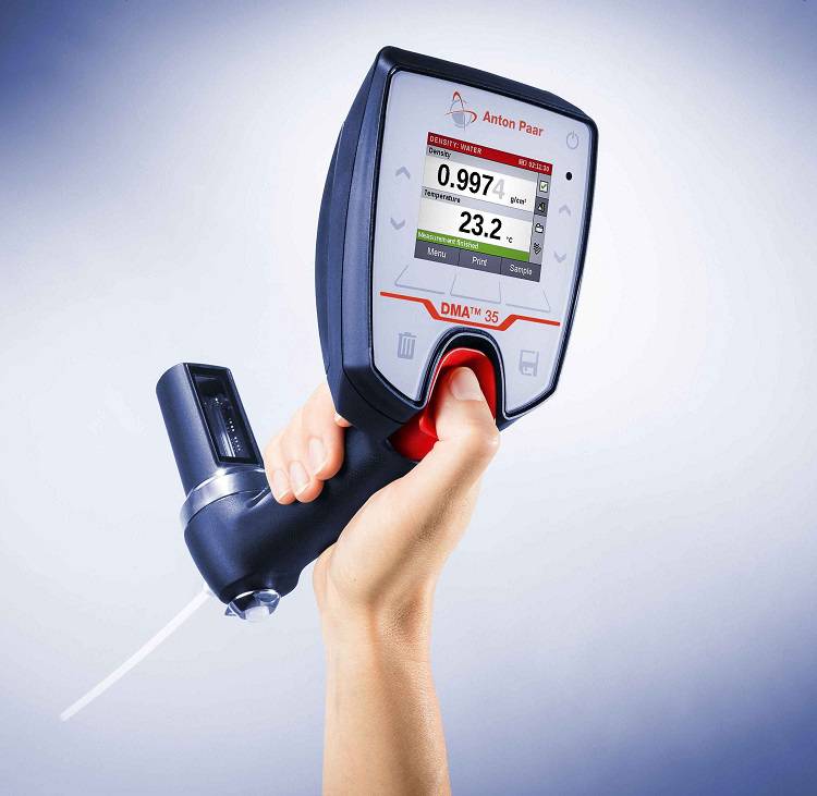 供应安东帕 DMA35 便携式密度计 可测密度温度比的手持密度计