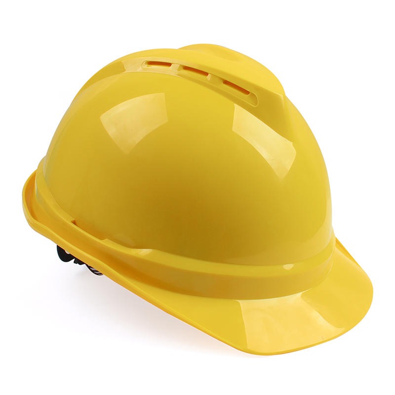 梅思安10146672豪华ABS黄色安全帽一指键帽衬针织布吸汗带D型下颌带2019