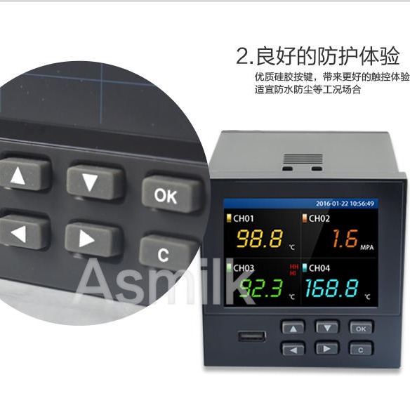 数据存储记录仪 上海无纸记录仪 温度记录仪表