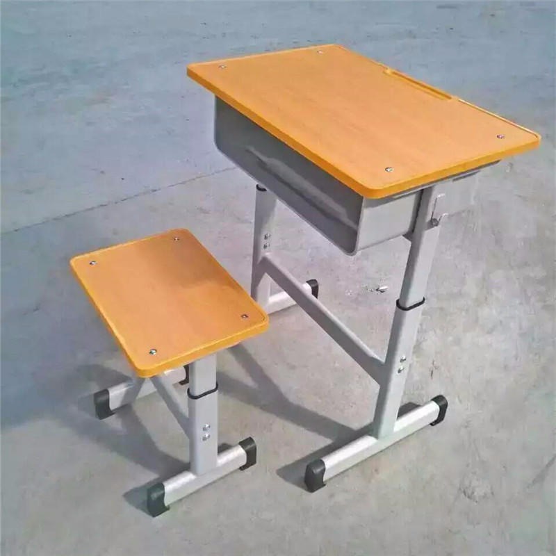 厂家批发中小学课桌椅 可升降学习课桌 学校培训班辅导班单人课桌椅 双人套装培训椅