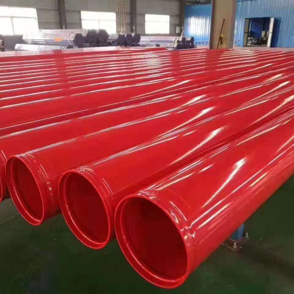 红色涂塑管 钢塑复合管 涂塑复合钢管