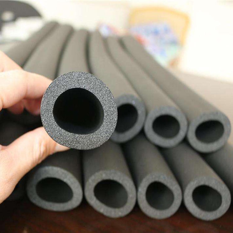 空调橡塑绝缘保温管 瑞腾供应 高温隔热橡塑管壳 难燃b1级橡塑保温套管