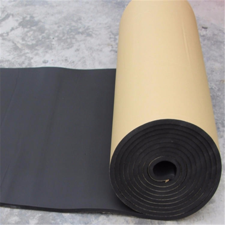 橡塑板厂家供应 阻燃铝箔贴面橡塑板 不干胶贴面海绵板 乾高节能科技