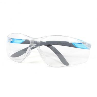 霍尼韦尔300510 S300L防刮擦防护眼镜 通用款灰蓝色镜架 透明镜片 加强防刮擦眼镜
