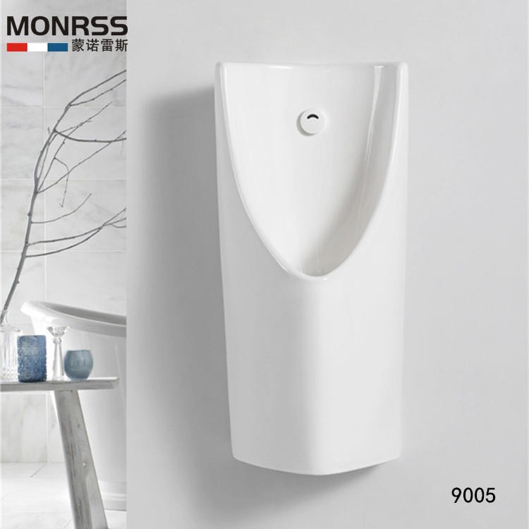 厂家直发小便器蒙诺雷斯9005小便斗挂墙式陶瓷尿斗一体式自动感应尿兜