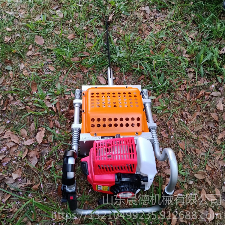 晨德 便携式起苗机 手提式汽油移树机 手持锯齿式小型挖树机图片图片