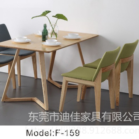 东莞实木餐桌椅 木质餐椅 西餐餐桌椅 木质餐椅 工程定制家具 酒店家具生产图片