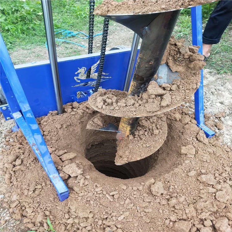 电线杆挖坑机钻土钻石头一机多用