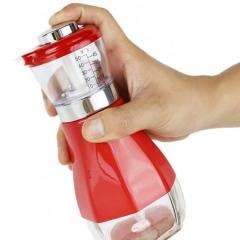 红素挤压式油壶 定量防漏玻璃瓶油瓶酱油瓶500ml 300件起订不单独零售