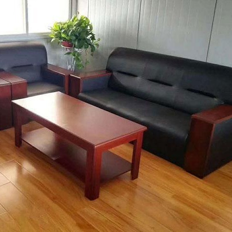 办公家具商务办公沙发简约现代三人单人会客接待沙发茶几组合