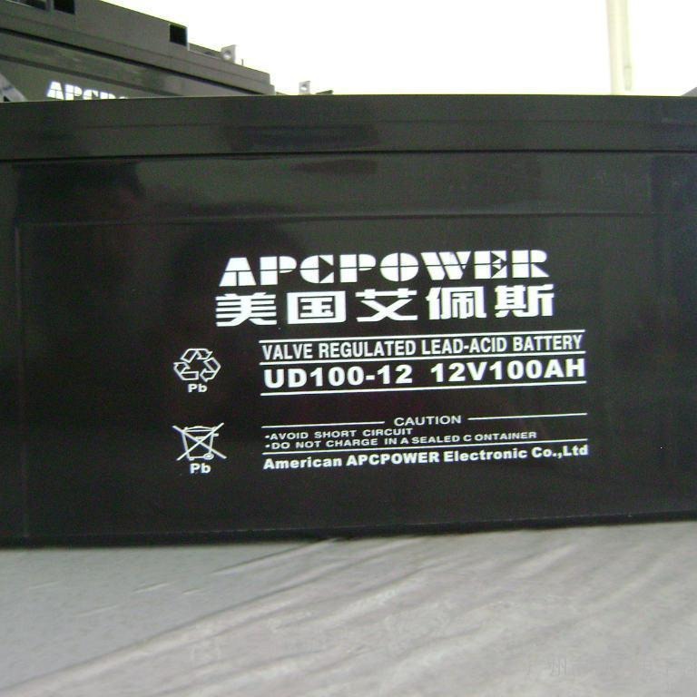 艾佩斯蓄电池UD100-12 铅酸免维护 艾佩斯蓄电池12V100AH 机房办公应急电池图片