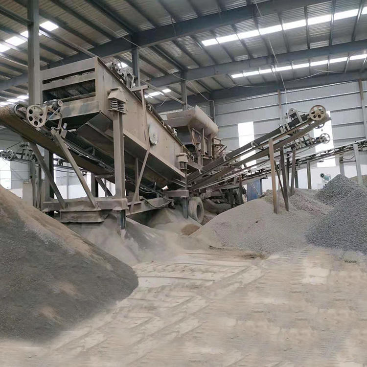 时产200吨移动式石料破碎生产线 水泥破碎机 移动式建筑垃圾砖头粉碎机