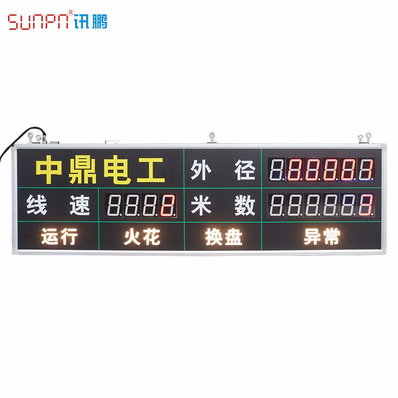SUNPN讯鹏定制  生产管理看板  车间设备管理看板  冲压注塑  485通讯显示屏