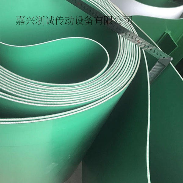 浙诚供应轻型橡胶输送带 双面绿色丁晴橡胶输送带，耐磨耐油橡胶输送带图片