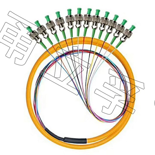电信级 FC/APC 12芯 束状尾纤 光纤跳线 单模尾纤APC