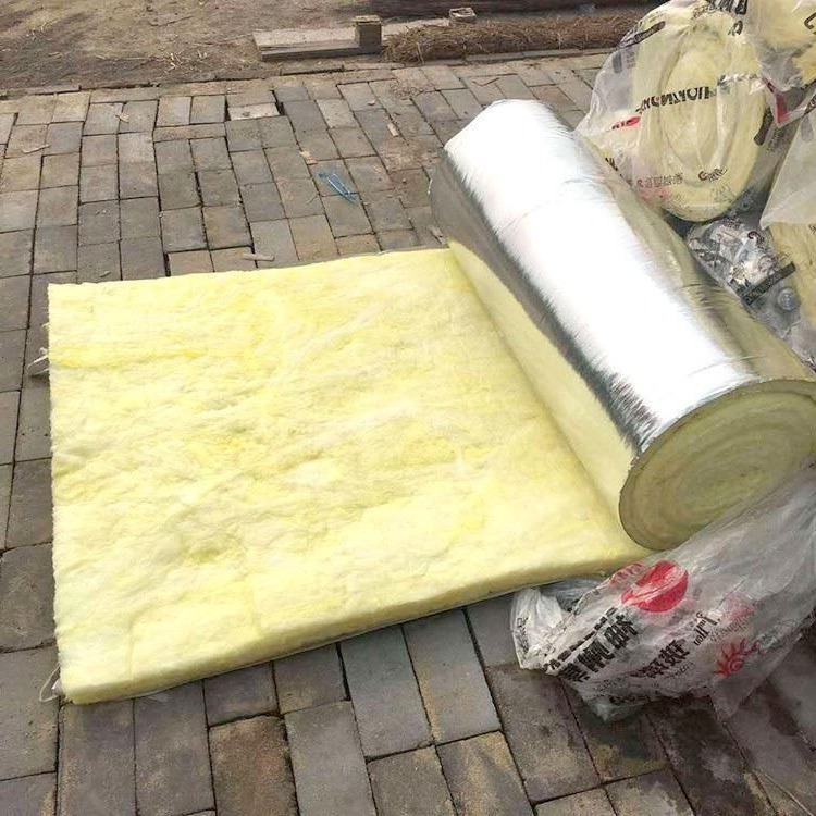 钢结构彩钢大棚80厚14公斤铝箔玻璃棉卷毡 神州厂家报价有优惠