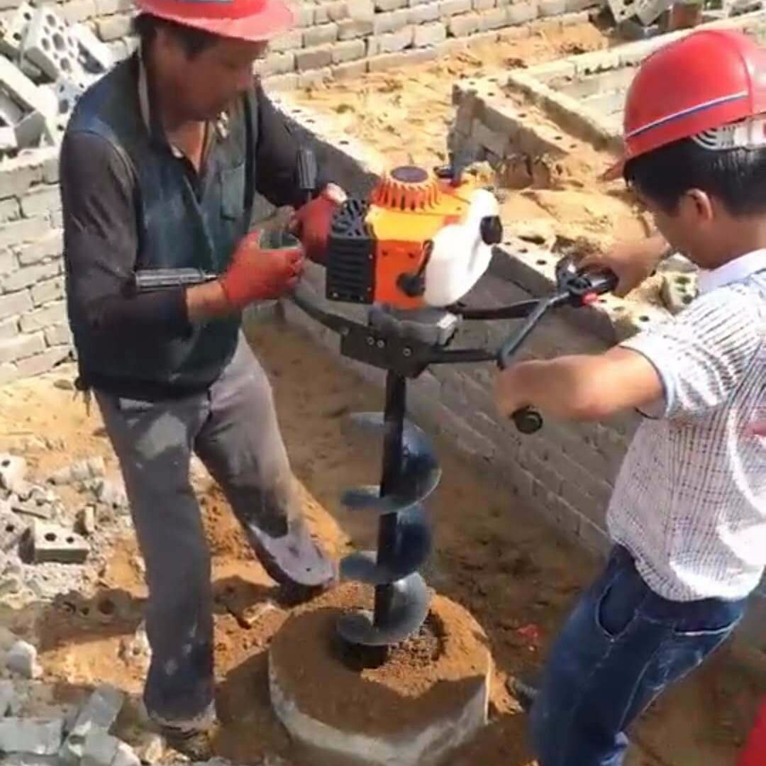 广东掏管桩泥巴的工具 挖桩清理机螺旋掏土 清桩掏孔机钻土