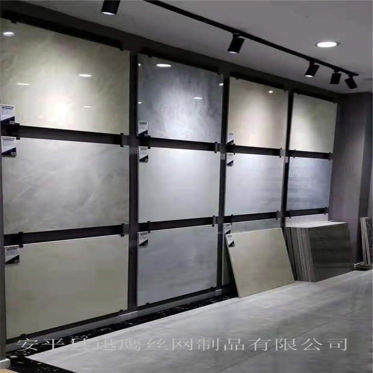 迅鹰  瓷砖方孔展示架   800瓷砖冲孔板   广安地砖网孔板