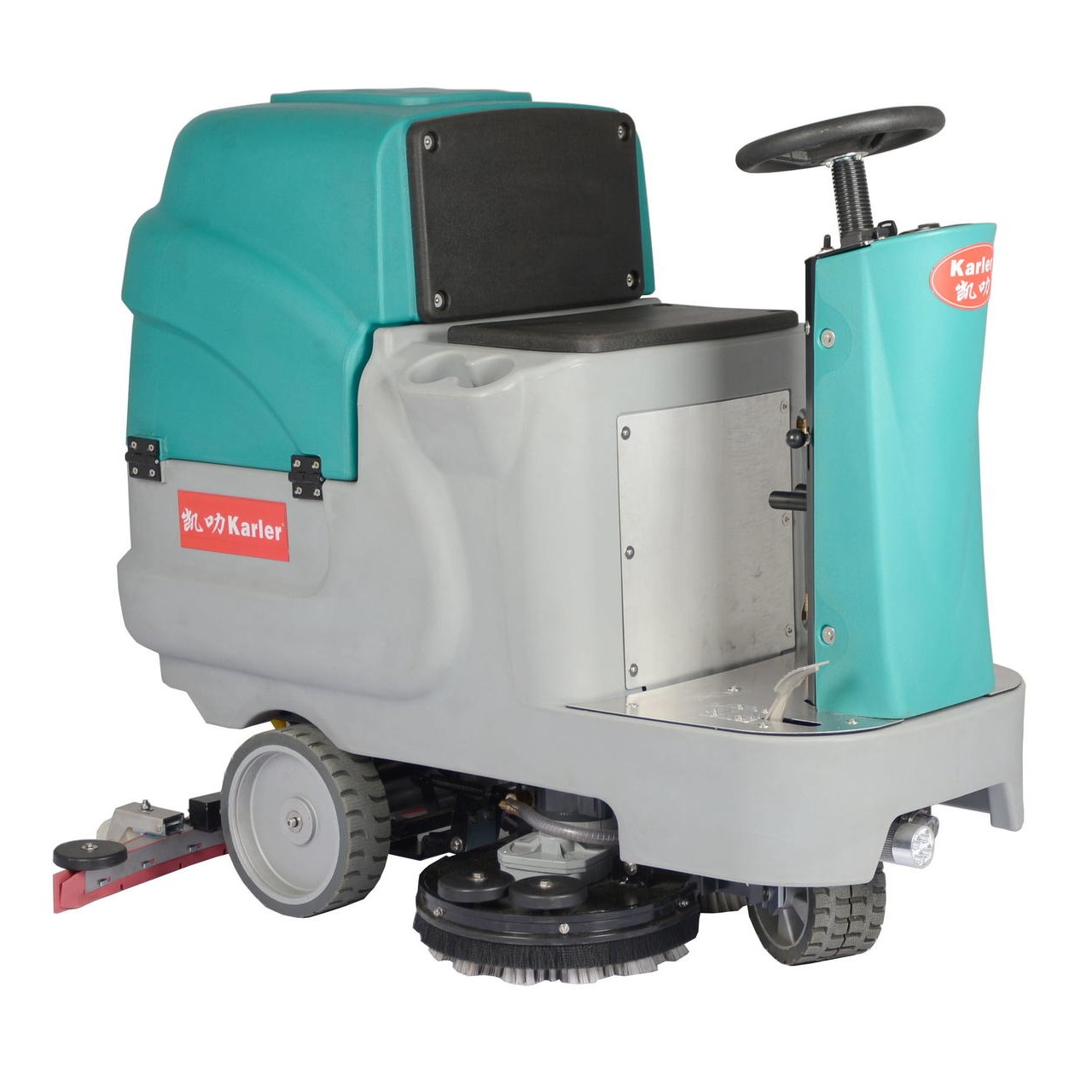 凯叻双刷驾驶式洗地机HY660 保定市包装印刷造纸厂保洁擦地机