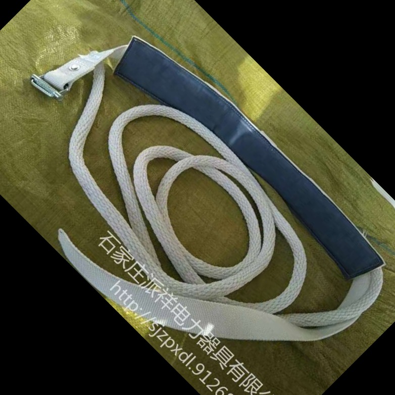 派祥东北白色穿绳式安全带 系绳抽腰式安全带厂家 锦州安全带样式 电工安全带图片