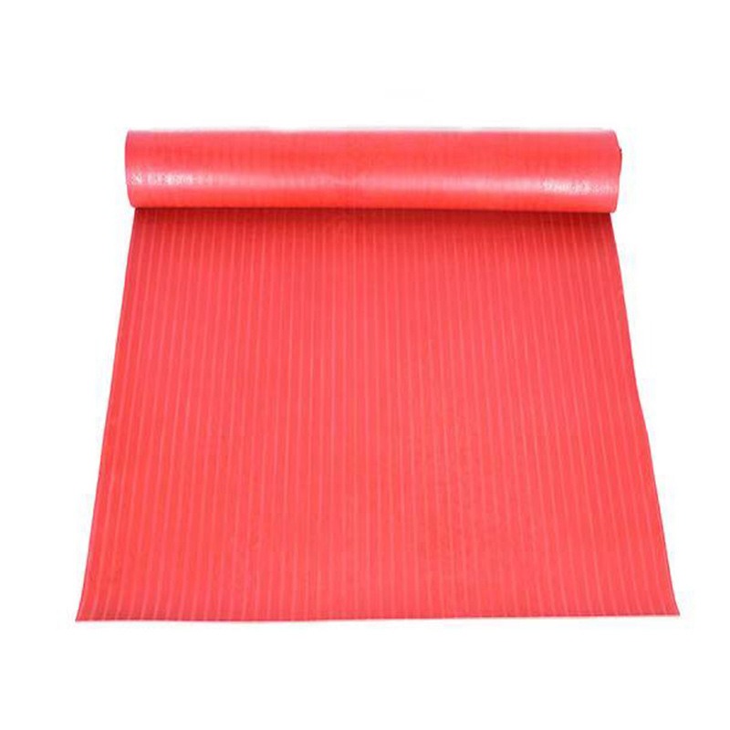红色防滑型绝缘胶垫 黑色平面耐高温绝缘地胶