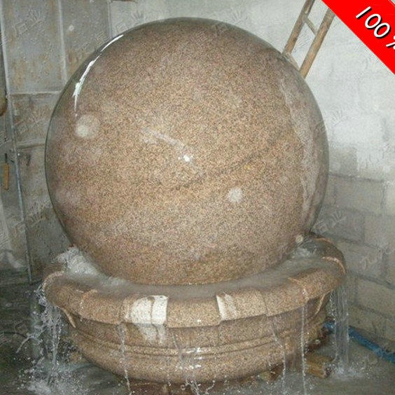 风水球生产厂家 石雕风水球喷泉 转动流水转运球 九龙星石业图片