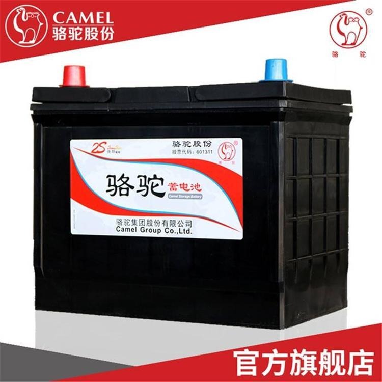 原装骆驼蓄电池6-QWLZ-80(650)启动型免维护蓄电池陆地巡洋舰杭州叉合力叉车轻型柴油货车专用电池