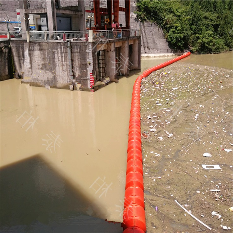 贵阳水电站拦污施工建设用浮筒 闸口漂浮垃圾拦载浮体