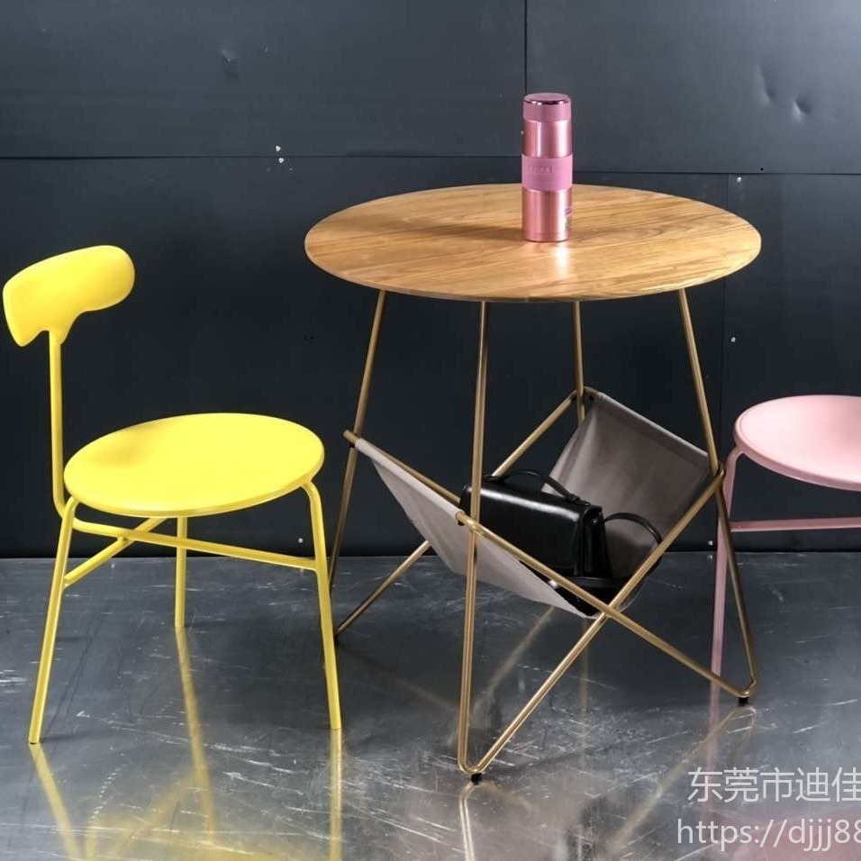 北京吧台椅子现代简约风格客厅奶茶店工业酒桌阳高脚北欧实木家用铁艺图片