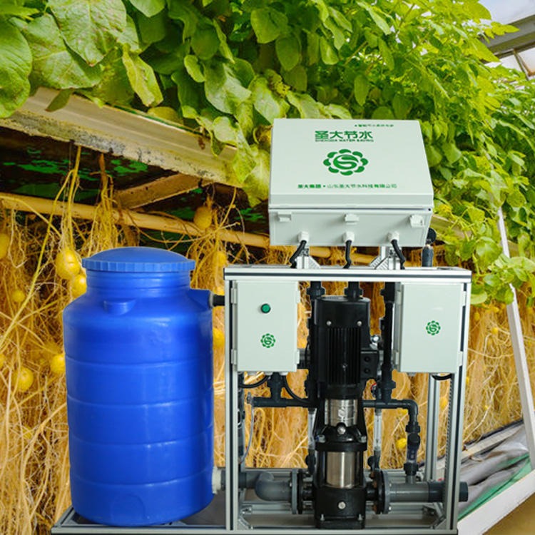 圣大节水连体温室水肥一体化设备 智能节水节肥省工