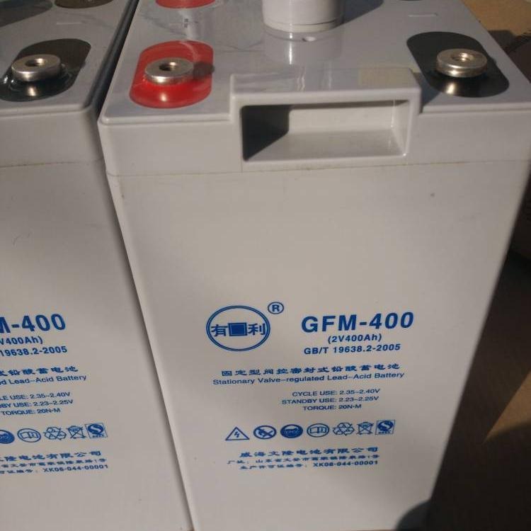 YOULI有利蓄电池GFM-400 铅酸蓄电池2V400AH 机房基站UPS电源专用 厂家供应