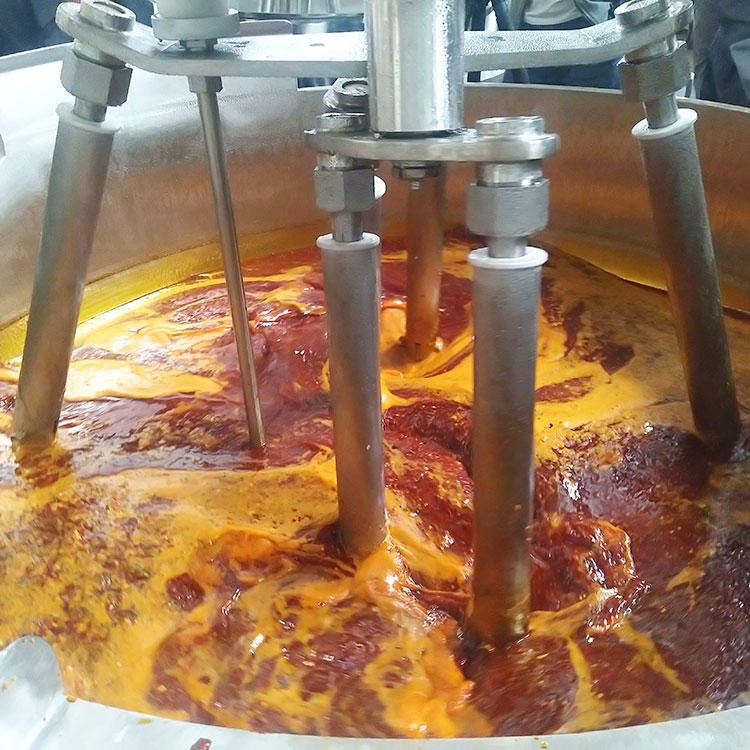酱料熬制锅 小型火锅炒料机 食品机械生产加工设备 熬制酱料的夹层锅