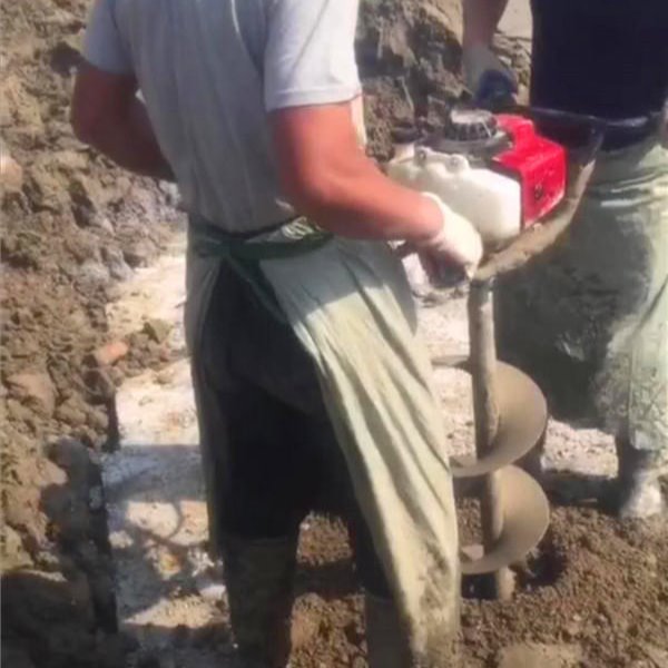 管桩掏泥机深度6米 挖桩清土机螺旋掏土 桩芯掏泥机