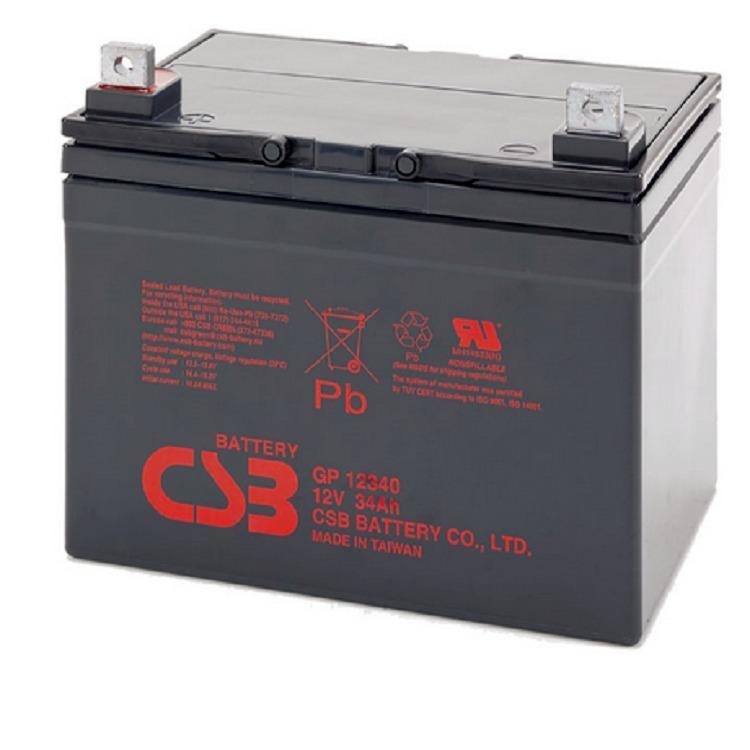 CSB蓄电池GP12340储能应急电池 CSB电池12V34AH UPS专用电池图片