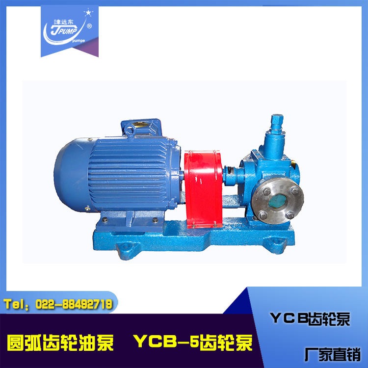 YCB5/0.6圆弧齿轮泵 圆弧齿轮油泵 远东齿轮泵厂家直销