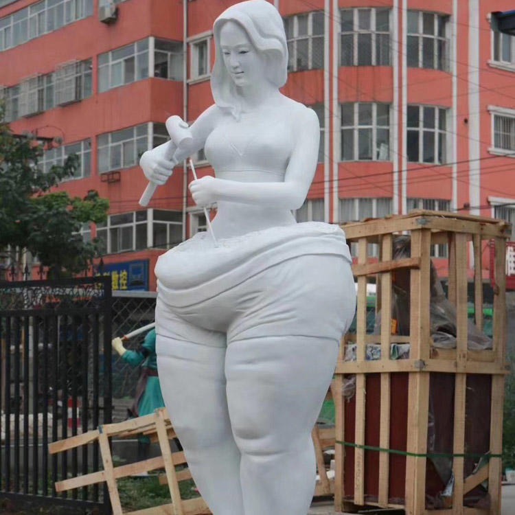 佰盛 玻璃钢塑身女人雕塑 塑身雕塑摆件 健身房摆件