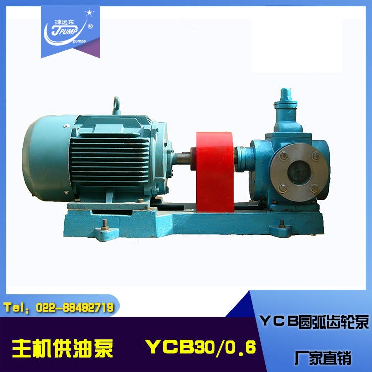 YCB30/0.6圆弧齿轮油泵 主机供油泵 圆弧齿轮泵厂家直销